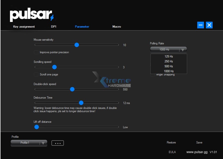 Pulsar Xlite software 8 ca564